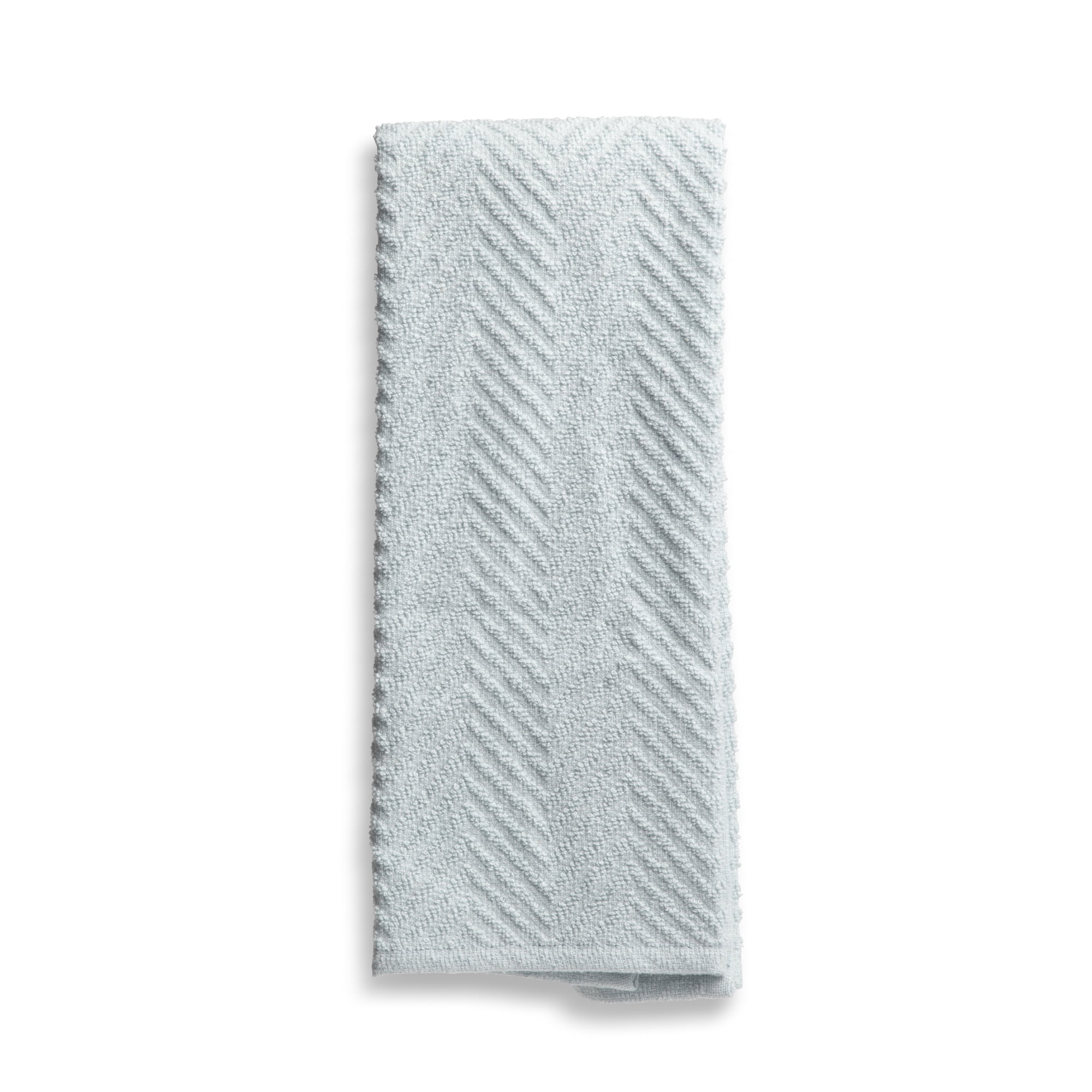Thyme & Table Cotton Waffle Kitchen Towels, Black White, 3-Piece Set