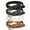 Black+White+Coffee+Brown, variant on 2 Pack JASGOOD Women Braided Leather Belts Skinny Woven Belt for Jeans Pant Dresses