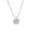 Silver Diamond, variant on YUEHAO Necklaces & Pendants Square Diamond Sterling Necklace Clavicle Chain Jewelry Pendant