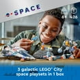 thumbnail image 4 of LEGO City Space Explorers Pack, Kids’ Space Toy Playset Bundle for Boys and Girls Aged 6 and Up, 3 Building Sets in 1 Box, Space Gift Mech Toy, Interstellar Spaceship, Hoverbike, 3 Minifigures, 60441, 4 of 9