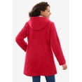 thumbnail image 2 of Woman Within Plus Size Double-Breasted Hooded Fleece Peacoat, 2 of 6
