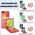 thumbnail image 2 of 3 Pack for Samsung Galaxy Z Flip 7 Screen Protector,3 Front Tempered Glass + 3 Main TPU Screen Protector,Anti Scratch Bubble Free Screen Protector for Galaxy Z Flip 7 2025,Clear, 2 of 6