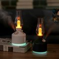 thumbnail image 3 of Billuyoard Humidificador de aire de 280ML, lámpara de queroseno Retro recargable por USB con luz LED, difusor de aromaterapia, generador de niebla Humidificadores Negro Billuyoard HA008670-02B, 3 of 6