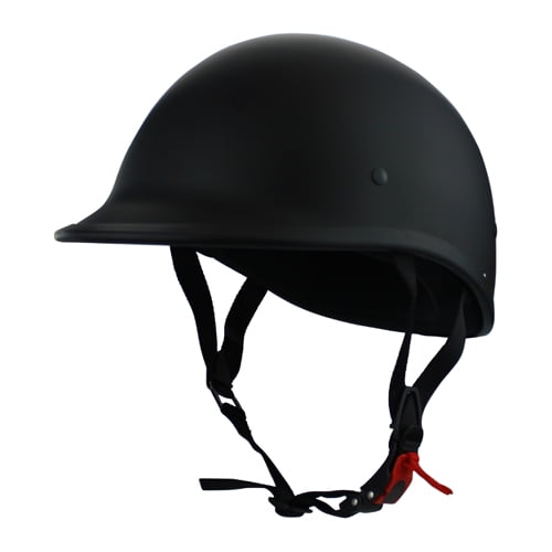 Beanie Cruiser DOT Motorcycle Half Helmet Matte Black - Walmart.com