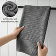 thumbnail image 5 of Green Essen Extra Large Bath Towel Sets of 8, 2 Large Bath Towels Oversized, 2 Hand Towels, 4 Washcloths, Soft Microfiber, Quick Dry, Highly Absorbent Bath Towels for Bathroom Kitchen Spa(Dark Grey), 5 of 8