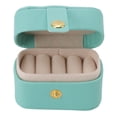 thumbnail image 3 of Petite boîte à Bijoux Voyage Portable Mini Anneau boîte de Rangement en Cuir PU Petite boîte à Bijoux Organisateur Petit Voyage Boucle d'oreille étui(04), 3 of 14