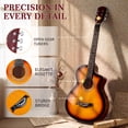 thumbnail image 2 of Ktaxon 38 Inch Cutaway Acoustic Guitar, Basswood Beginner Folk Guitar Starter Kit with Gig Bag, Tuner, Capo, Strap, Extra Strings & Picks for Adults Teens Students, 2 of 11