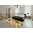 thumbnail image 4 of Ahgly Company Indoor Rectangle Patterned Golden Brown Yellow Area Rugs, 5' x 7', 4 of 6