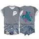 thumbnail image 1 of Fiudx Camisas de Mujer Tops de Cuello Redondo de Manga Corta con Estampado de Océano a La Moda para Mujer, 1 of 2