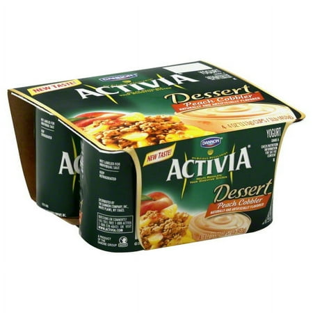 Activia Dessert Peach Cobbler 4ct 4oz