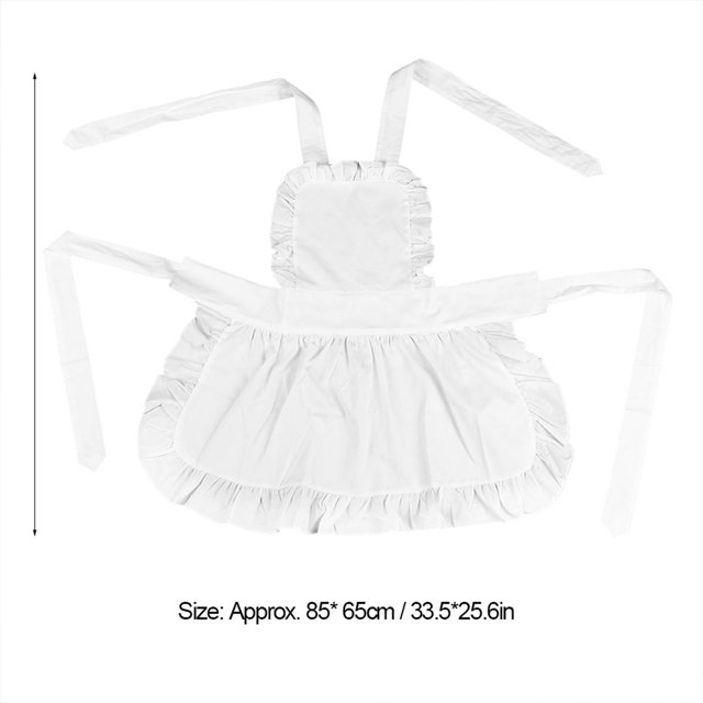 Durable Kitchen Apron, White Nice-looking Women Apron, For Women Cooking