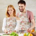 thumbnail image 3 of Pioneer Flower Floral Print Pattern Apron for Women and Men, Cotton Linen Waterproof with Pockets, Adjustable, 33x27 Inch for Kitchen, Gardening, BBQ, Salon, 3 of 6