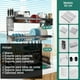 thumbnail image 3 of Escurridor para trastes de acero con dos niveles, espacio para organizar platos, cuchillos y utensilios, ganchos resistentes para colgar palas, ahorrador de espacio. 85 cm ideal para 2 tinas Brandtrendy Escurridor Doble 85, 3 of 6