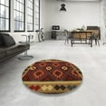thumbnail image 4 of Ahgly Company Machine Washable Indoor Rectangle Contemporary Saffron Red Area Rugs, 5' x 8', 4 of 7