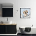 thumbnail image 2 of Stupell Industries Bubble Bath Lab Puppy Animals Painting Black Floater Framed Canvas Art Print Wall Art, 25 x 25, 2 of 9