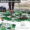 thumbnail image 5 of St. Patrick's Day Outdoor Rug for Patio/Deck/Porch, Non-Slip Large Area Rug 4 x 6 Ft, Green Checked Luck Leaves Gnomes Indoor Outdoor Rugs Washable Area Rugs, Reversible Camping Rug Carpet Runner, 5 of 8