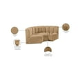 thumbnail image 2 of Meridian Furniture Arc Camel Velvet Modular Sectional, 2 of 9
