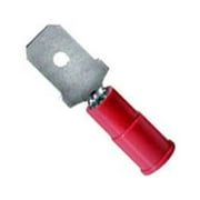 GB 20-141M Disconnect Terminal, 600 V, 22 to 16 AWG Wire, 1/4 in Stud, Vinyl Insulation, Red