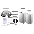 thumbnail image 5 of Joeaonz 30 Inch Stainless Steel Wall Mount Range Hood with LED Light & Touch Control, 5 of 10