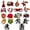 18pcs baseball, variant on Shoe Charms Cute Large Collection Cartoon Cute Shoe Ornaments - Shoe Decoration Charms for Holiday Gifts for Boys and Girls - PVC Waterproof Plastic