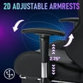 thumbnail image 4 of Hoffree LED Gaming Chair for Kids 8-14 Gaming Chairs for Teens with Adjustable Headrest and Lumbar Support Ergonomic PU Leather Kids Gaming Chair with Led Lights, 4 of 9