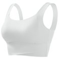 thumbnail image 4 of WHEANG Sports Bras for Women Yoga Beauty Sports Bra with Removable Pads High Support Workout Top Shockproof Running Athletic Vest Bra for Gym Fitness Activewear Size M White, 4 of 4
