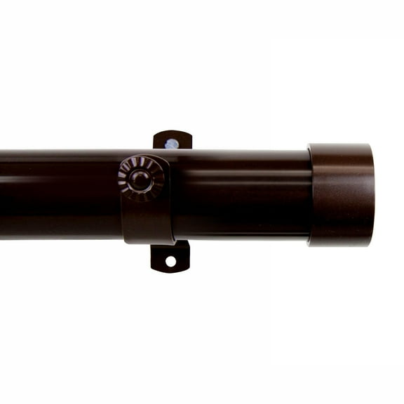 Sims Curtain Rod 1.5 inch 28" - 48" long - Cocoa