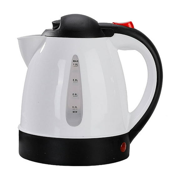 Car 1000mL Car Electric Kettle 12V 150W Portable Cigarette Lighter Kettle For Trip Travel White