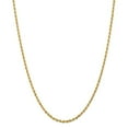 thumbnail image 6 of 14K Yellow Gold 2.75mm Diamond Cut Quadruple Rope Chain 22 Inch, 6 of 6