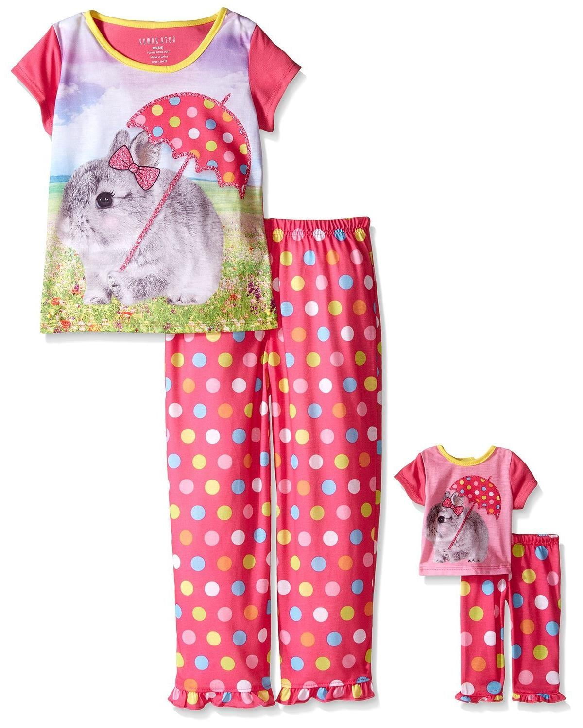 matching girl and doll pajamas