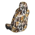 thumbnail image 2 of Wukai Cute Dog Full Set Car Seat Covers with Soft Padding Universal Auto Front Seats Protector and Cushion Mat, 2 of 5