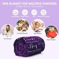 thumbnail image 5 of Get Well Gifts for Women After Surgery Hug Blanket Sunflower Gifts for Women Get Well Soon Gift for Women Friends Coworkers Feel Better Inspirational Gifts for Women Healing Blanket 50"*60" Purple, 5 of 5