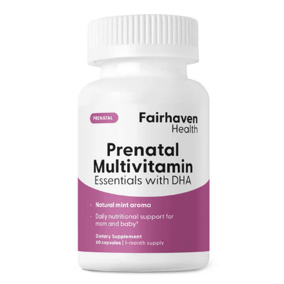 Suplemento Nutricional Prenatal Fairhaven Health 60 cápsulas