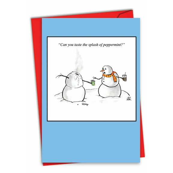 1 Funny Christmas Card with Envelope - SplaSh-tDesign in from Stephen C7077XSG