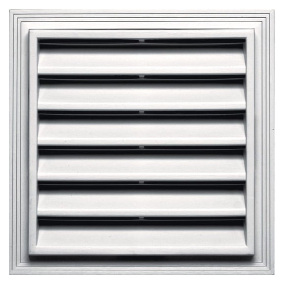 120051212117 12" x 12" Square Vent 117, Bright White
