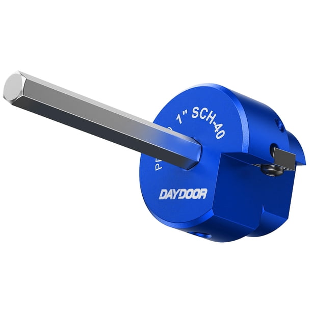 Escariador de tubos de PVC DAYDOOR de 1 pulgada para accesorios de PVC, CPVC o ABS Sch. 40