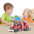 thumbnail image 5 of Blukids Fire Truck Aerial Ladder Toy,Rescue Toy Truck with Water Spray Function and Sound & Light,Fire Truck Toy for 4 5 6 7 8 9 Year Old Boy Toy(Red), 5 of 7