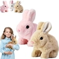 thumbnail image 1 of CNKOO Bunby - Mon Lapin Réaliste Lapin Réaliste Peut Marcher et Parler Bunby Mon Lapin Réaliste Lapin en Peluche Bliss Peluche de Pâques Interactive Lapin Réaliste Robot (Rose), 1 of 7