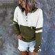 thumbnail image 4 of Sudaderas de manga de bolsillo Gibobby Casual Hoodies V Down Pullover cuello largo Verde XXL, 4 of 5