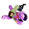 thumbnail image 2 of Giant Stuffed Puppy Dog 5 Feet Long Squishy Soft Extremely Large Plush Purple Color, 2 of 9