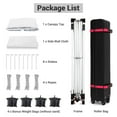 thumbnail image 4 of TROPOW 10x10ft Pop Up Canopy Tent with 1 Sidewall, Portable Instant Commercial Canopy Patio Tent with Vented Top Roller Bag 4 Sandbags 4 Ropes and 8 Tent Stakes, White, 4 of 7