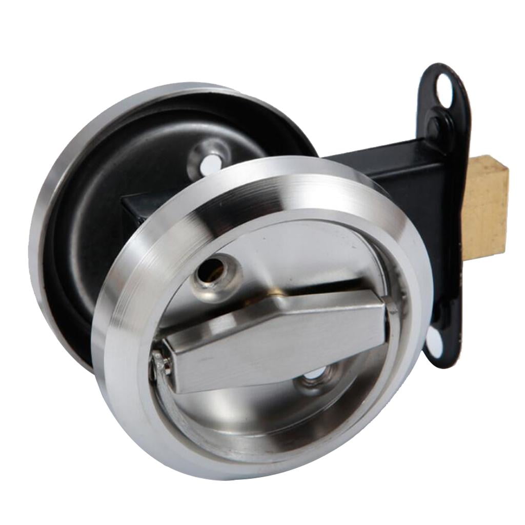 Axioma Additional door lock, stainless steel, rotary bolt, cabinet door lock, gate bolt Silver