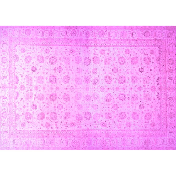 Ahgly Company Indoor Rectangle Oriental Purple Traditional Area Rugs, 2' x 4'