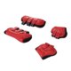 thumbnail image 5 of Botas para patas delanteras de caballo, transpirables, absorben impactos, evitan resbalones, forro suave, protector ligero para patas de caballo, color rojo, 5 of 8