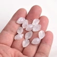 thumbnail image 4 of U8MO 10pcs Floral Petal 15x10mm Lampwork Glass Loose Pendants Beads for DIY Flower-Peach Rose, 4 of 4