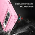 thumbnail image 2 of Dteck for Google Pixel 8 Pro 5G Case, Military Grade Dual Layer Heavy Duty Shockproof Full Body Slide Camera Lens Protective Built in Foldable Kickstand Phone Cover, Pink, 2 of 11