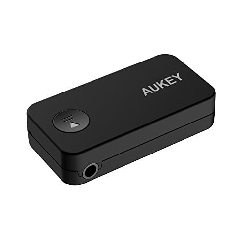 Portable Wireless Audio Receiver Car Kit with Hands-Free Calling for Home Stereos & Car Audio Systems AUKEY Bluetooth Receiver 