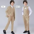 thumbnail image 2 of Boys Suit for Kids 6 Pieces Formal Dresswear Set Teen Boys Tuxedo Suits for Wedding Graduation, 2 of 5