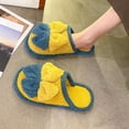 thumbnail image 2 of Puntoco Women'S Fuzzy Slip-On Slippers ,Warm Cozy Lightweight Memory Foam Indoor House Shoes, 2 of 7