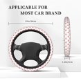 thumbnail image 5 of Daiia Heartbeat Symbol Steering Wheel Cover Auto Steering Wheel Covers Breathable Anti-Slip Steering Wheels Car Interior Decor Accessories for Men Women Universal 15 Inch, 5 of 8